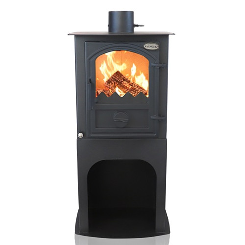Камина на твърдо гориво VERSO 1 STAND CID  с чугунена врата